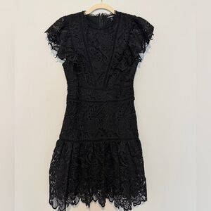 Express Black Lace Dress size XS
